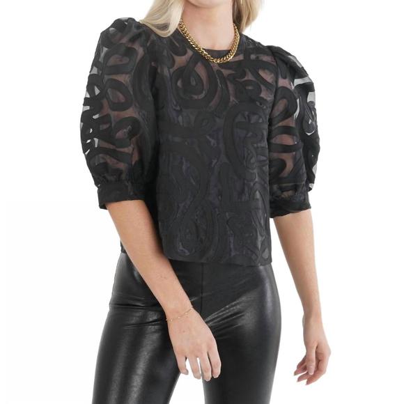 NEW EMILY MCCARTHY bella top in joy/black - Picture 1 of 4